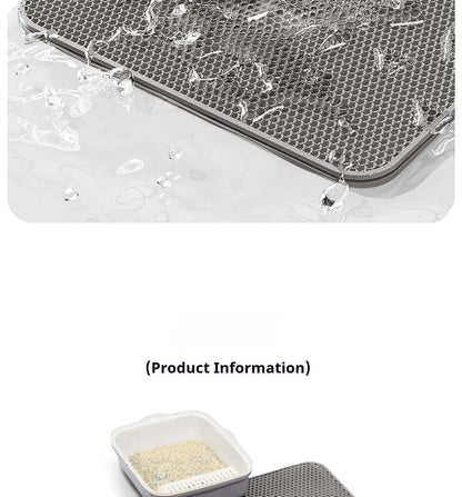Double-Layer Cat Litter Mat – Anti-Tracking Design