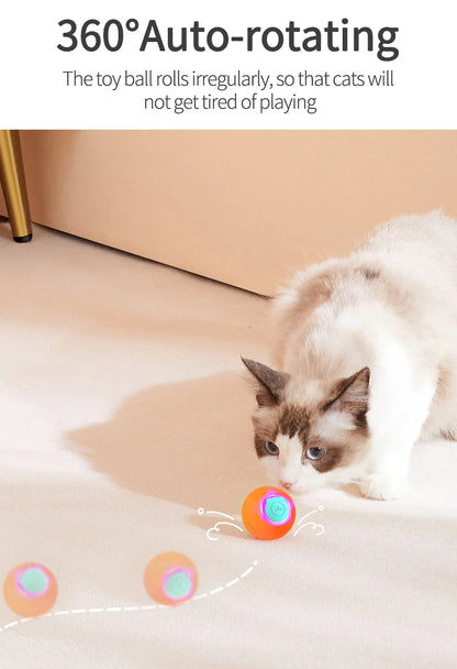 Smart Rolling Cat Toy Ball – Interactive Bouncing Fun
