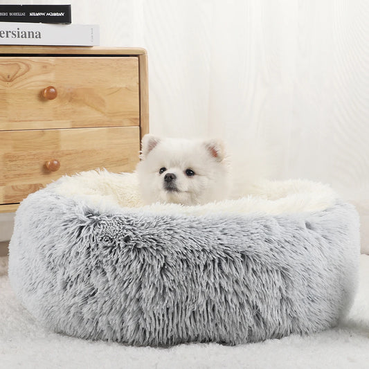 Donut Plush Dog Bed