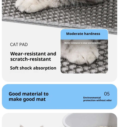 Double-Layer Cat Litter Mat – Anti-Tracking Design
