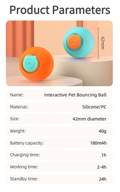 Smart Rolling Cat Toy Ball – Interactive Bouncing Fun