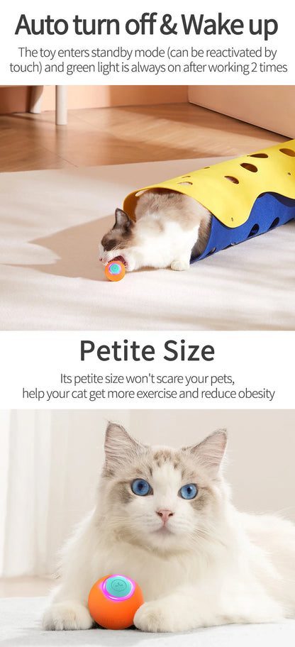 Smart Rolling Cat Toy Ball – Interactive Bouncing Fun
