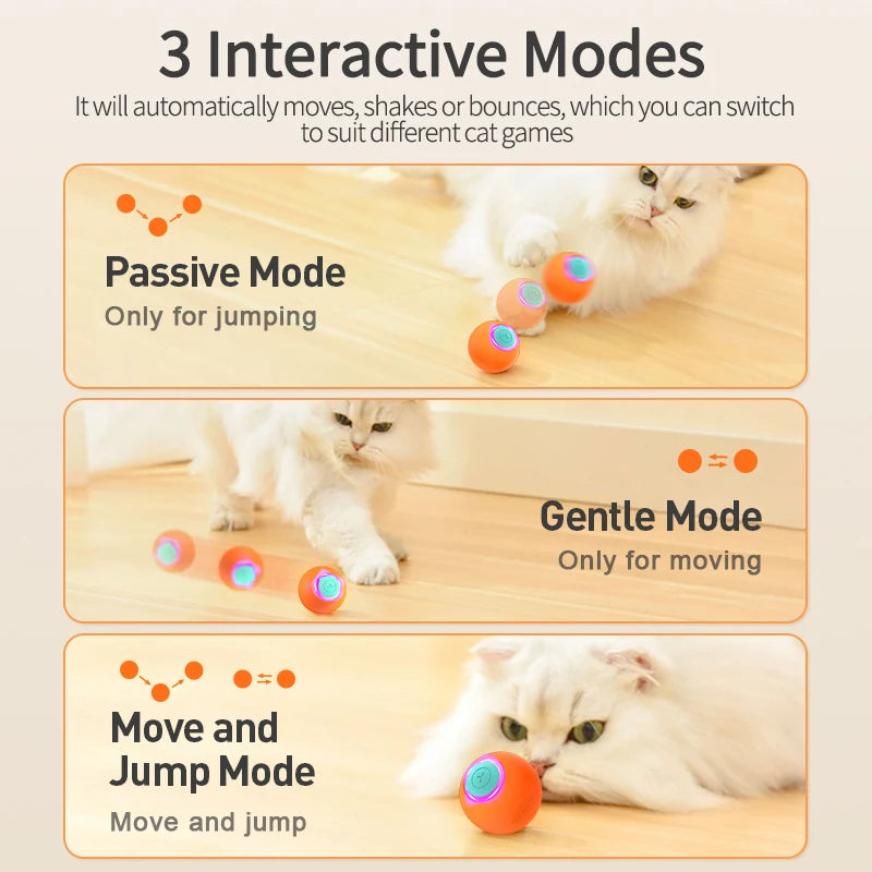 Smart Rolling Cat Toy Ball – Interactive Bouncing Fun