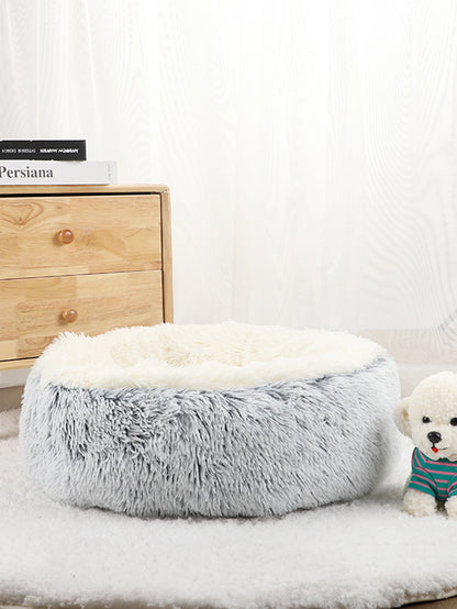 Donut Plush Dog Bed