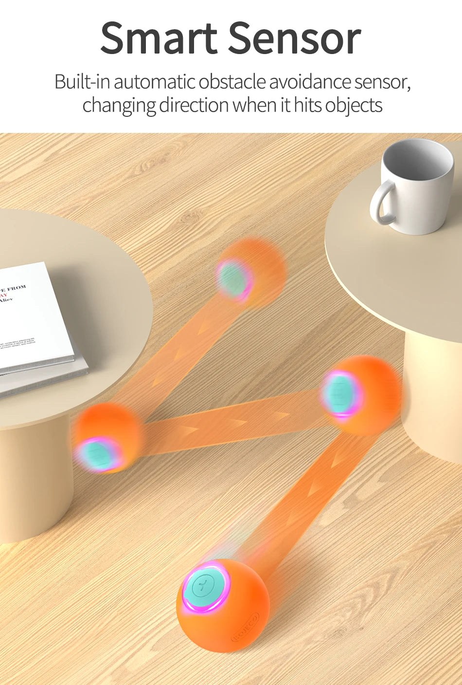 Smart Rolling Cat Toy Ball – Interactive Bouncing Fun