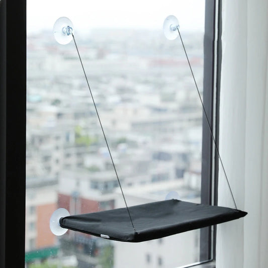 Window-Mounted Cat Hammock – Floating Perch