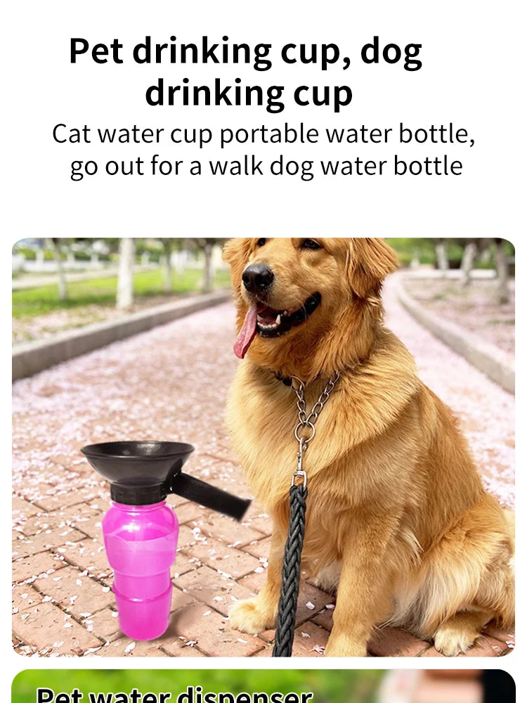 Portable Dog Water Bottle – 500 ml