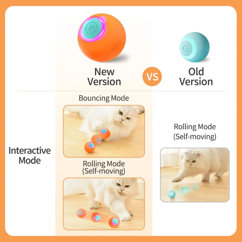 Smart Rolling Cat Toy Ball – Interactive Bouncing Fun