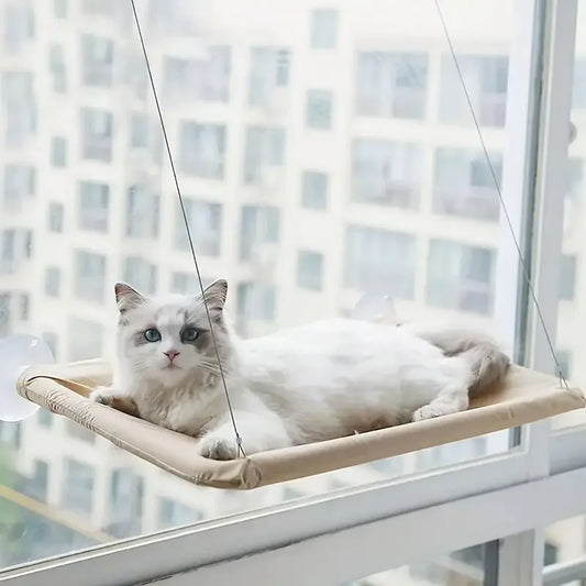 Window-Mounted Cat Hammock – Floating Perch