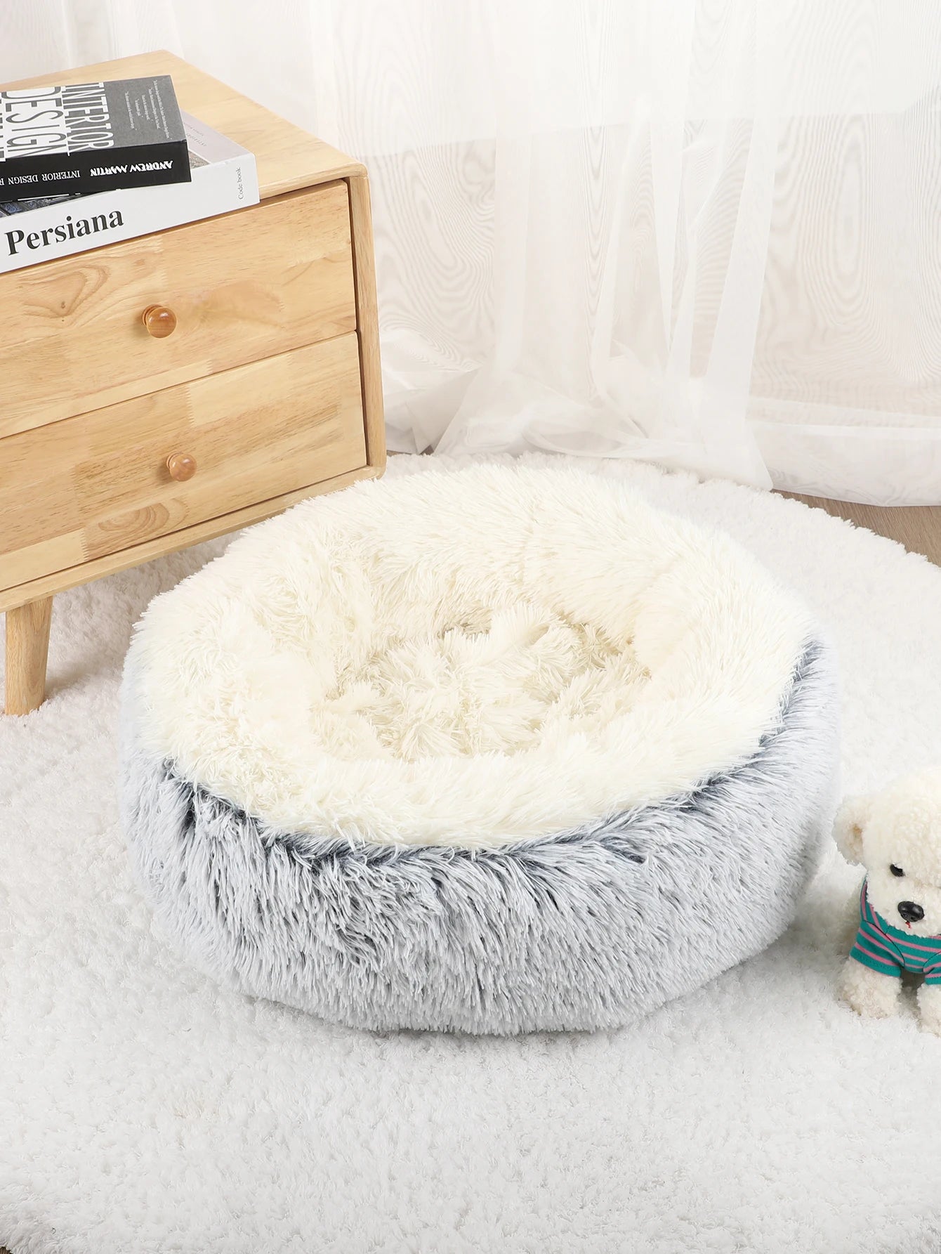 Donut Plush Dog Bed