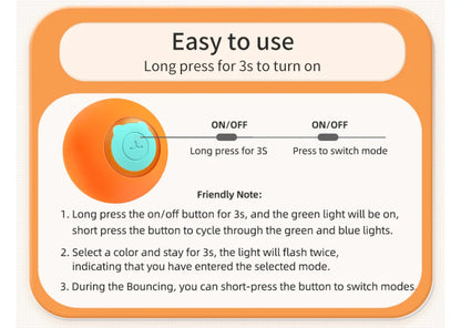 Smart Rolling Cat Toy Ball – Interactive Bouncing Fun