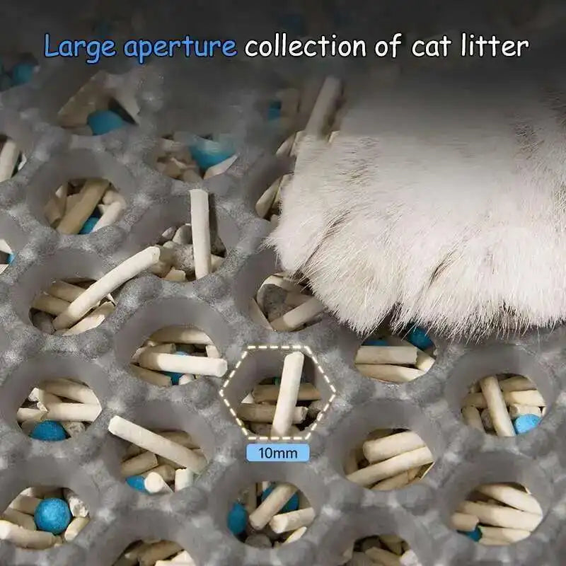 Double-Layer Cat Litter Mat – Anti-Tracking Design