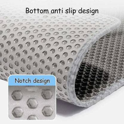 Double-Layer Cat Litter Mat – Anti-Tracking Design